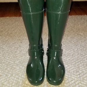 Michael Kors Shoes - Green Michael Kors Fulton Rain Boots Michael Kors Shoes - Green Michael Kors Fulton Rain Boots